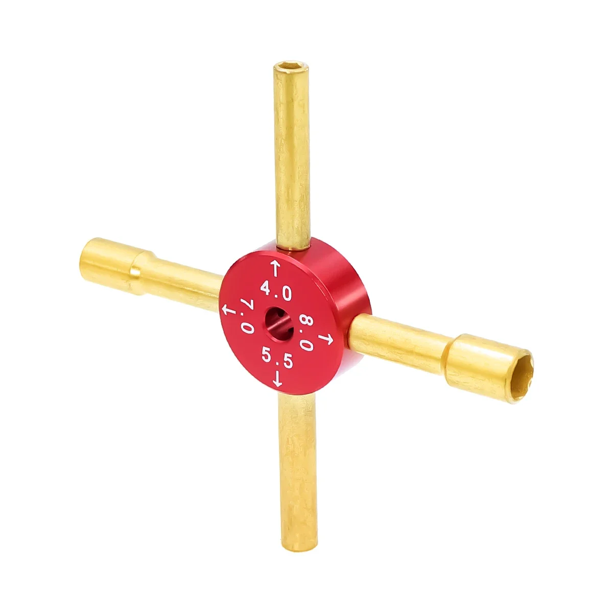 4 IN 1 Hex Buchse Kreuz Schlüssel Mutter Fahrer Werkzeuge Für 1/10 1/16 RC Auto Crawler 4mm 5,5mm 7mm 8mm Ersetzen Reifen Reparatur Werkzeuge – Detail 1