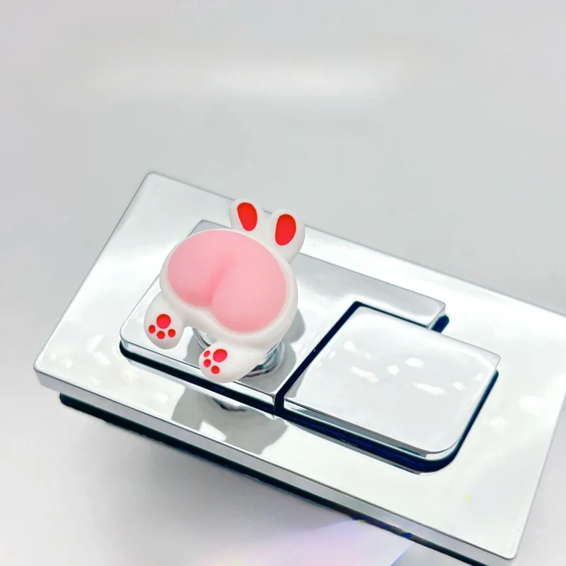 Toilet Water Tank Button Toilet Button Push Rod Rabbit Press Auxiliary Lid Lifting Handle Suitable For Wome
