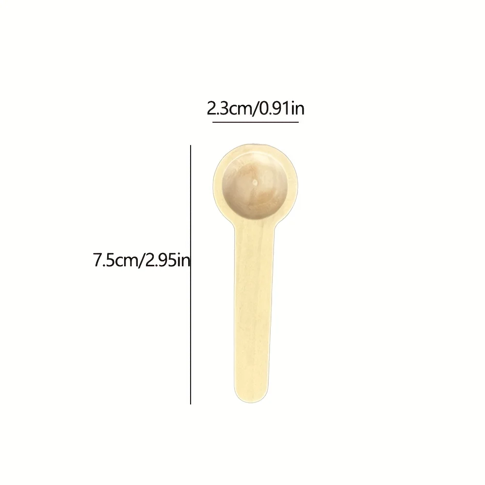 4pcs Wooden Mini Spoon, Long-Handle Wooden Seasoning Spoon, Tea Spoon, Mini Ice Cream Spoon, Charming Kitchen Utensil