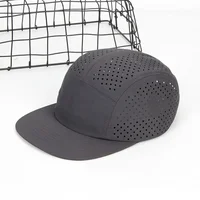 Perforated 5-Panel Cap for Men Lightweight Breathable Quick-drying Baseball Caps Running Camping Hiking Training Outdoor Hat 1