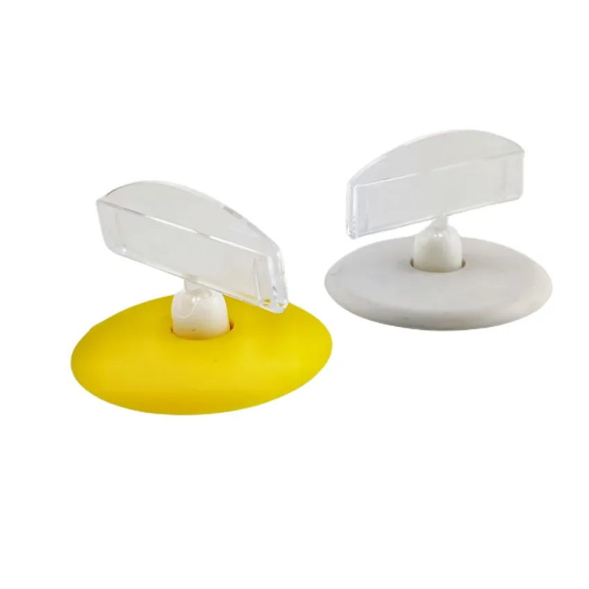 

POP Plastic Sign Paper Card Display Price Label Small Clips Holders Round Base Store Promotion 30pcs