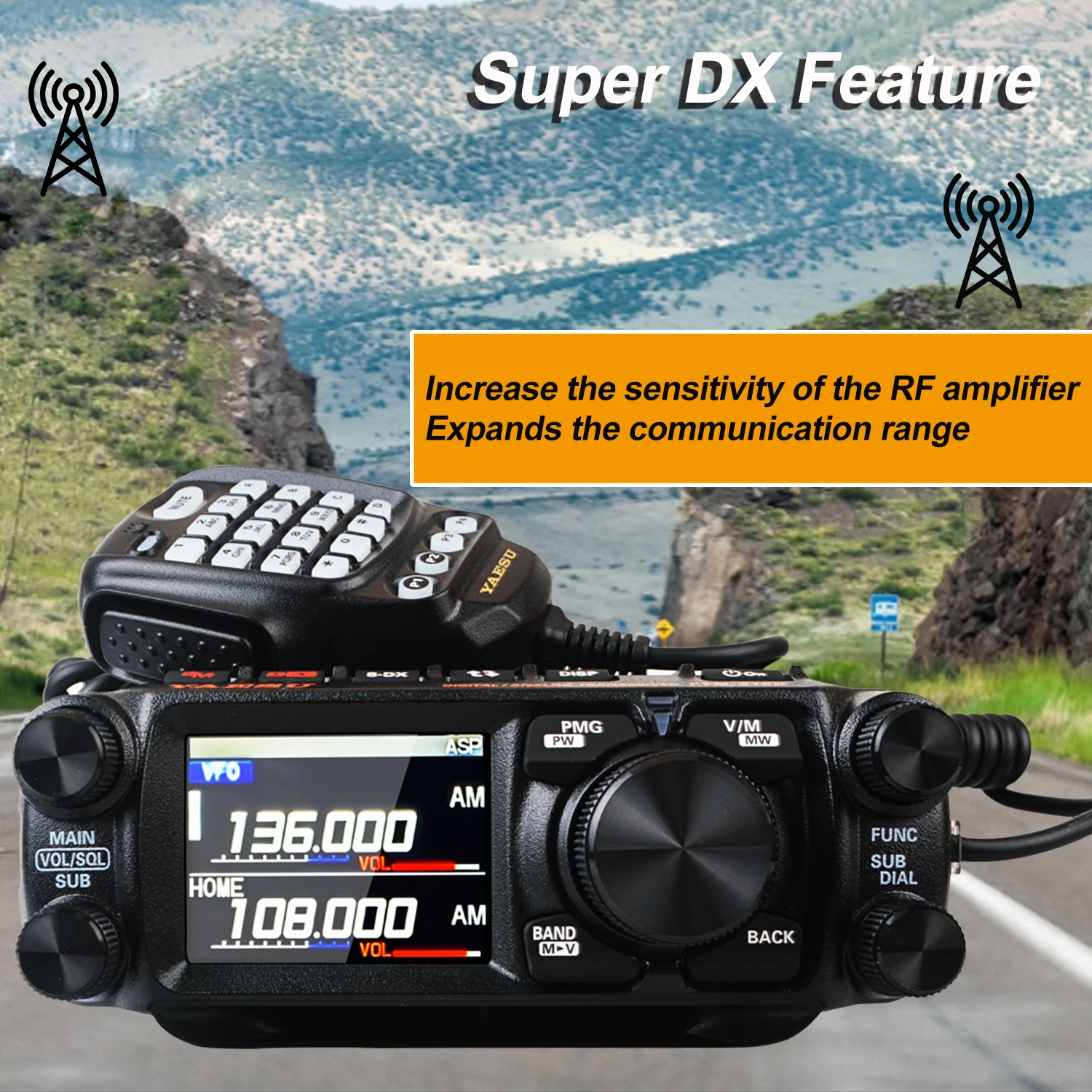 Walkie Talkie Yaesu FTM-510D ASP C4FM/FM 55/50W 144/430mhZ Dual