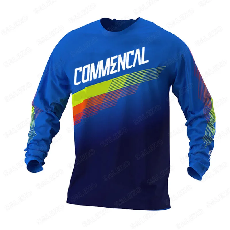 2022 Commencal Motocross Maglia Da Ciclismo Camicia Da Uomo Manica Lunga Da Corsa Motocross Ciclismo Off Road Dirt Bike Riding Mtb Dh