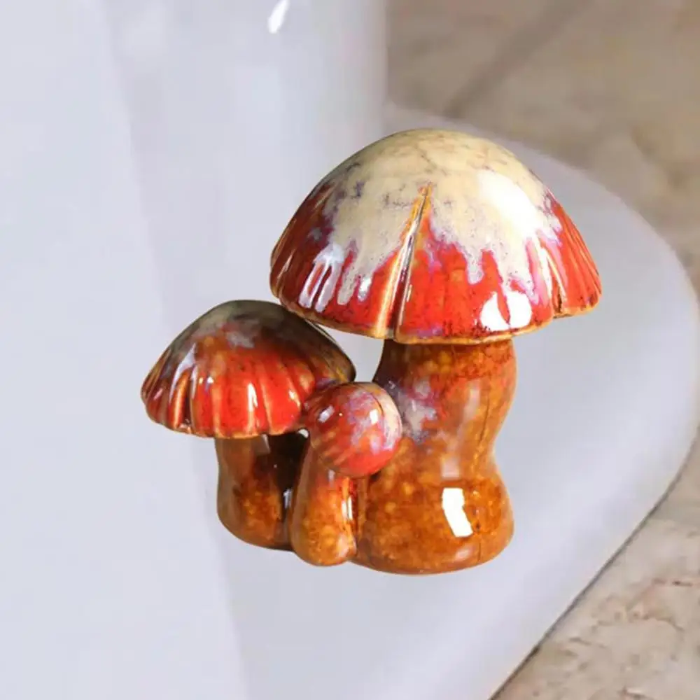 Description Picture 4 of itemToilet Bolt Caps Mushroom 2pcs Mushroom Figurines Decor Mushroom Figurines Decor Cute Mushroom Covers Toilet Bathroom Decor