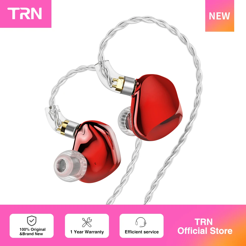 TRN VX Pro + 8BA + 1DD سماعات أذن هجينة بتقنية IEM وشاشة HIFI للجري سماعات أذن