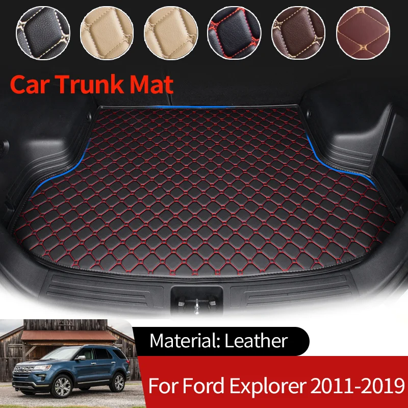 

for Ford Explorer Classic U502 2011~2019 Car Boot Liner Cargo Rear Trunk Mats Luggage FLoor Tray Waterproof Carpet Accessories