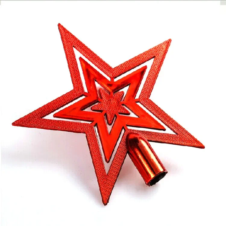 thumbnail image 1 of Adornos para árboles de Navidad Pentagrama Ambiente festivo Enchapado Parte superior del árbol de Navidad Guirnalda de estrellas Accesorios Suministros para fiestas, 1 of 5