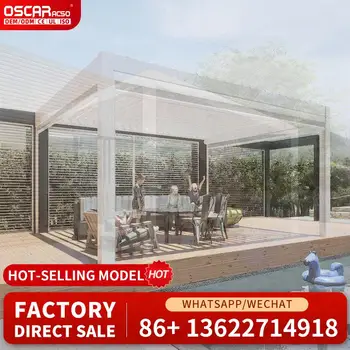 Set di mobili da esterno in metallo per patio, pergola per giardino, balcone.