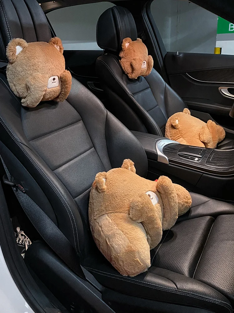 New Arrival Plush Creative Plush Winter Autumn Universal Cute Car Interior Accessories Car Neck