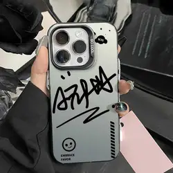 Silver Letter Soft Silicone Phone Case - Cute IMD Design Cover for Honor X7B 4G 5G (BK-CYK0831)
