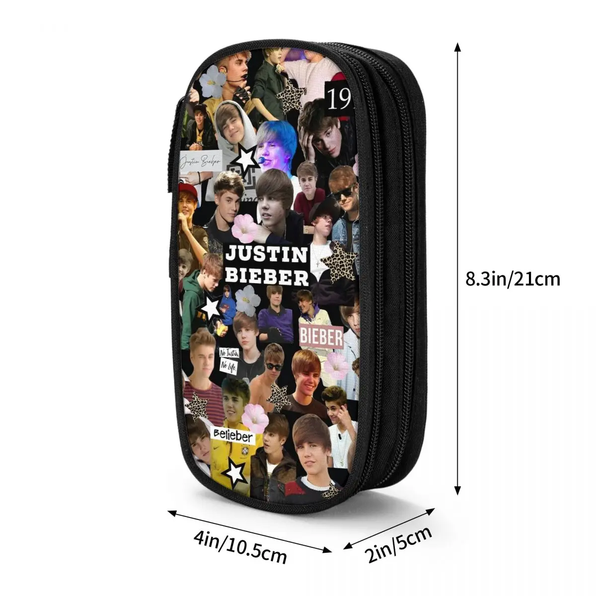 Classic Justins Biebers Music Pencil Cases Pencil Pouch Pen for Girls Boys Big Capacity Bags School Supplies Zipper Stationery