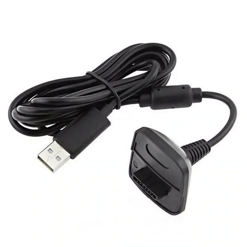 【빠른 배송】USB 충전 케이블 Xbox 360 무선 컨트롤러 게임패드 조이스틱 게임 케이블 Xbox 360용 1.8m 충전기 코드