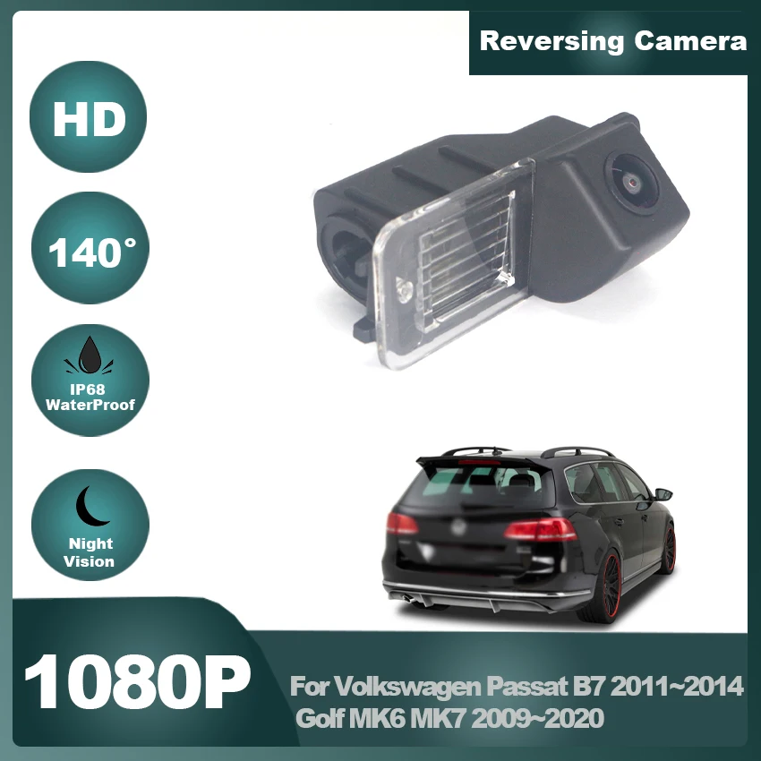 

Камера заднего вида для Volkswagen Passat B7 2011 ~ 2014 Golf MK6 MK7 2009 ~ 2018 2019 2020