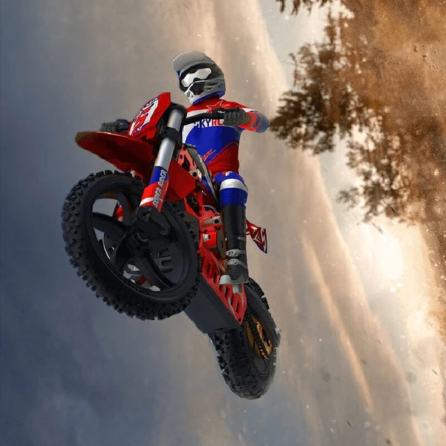 SKYRC SR5 Lightning Knight 1/4 RC Professional Simulation Off road Brushless Motorcycle with Gyroscope Remote Control Adult Toy 4