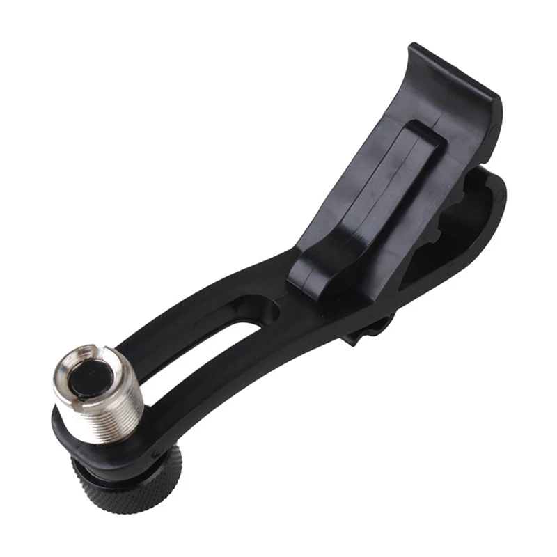 Drum Microphone Clips Rim Mount Holder Black Drum Microphone Shockproof Clip