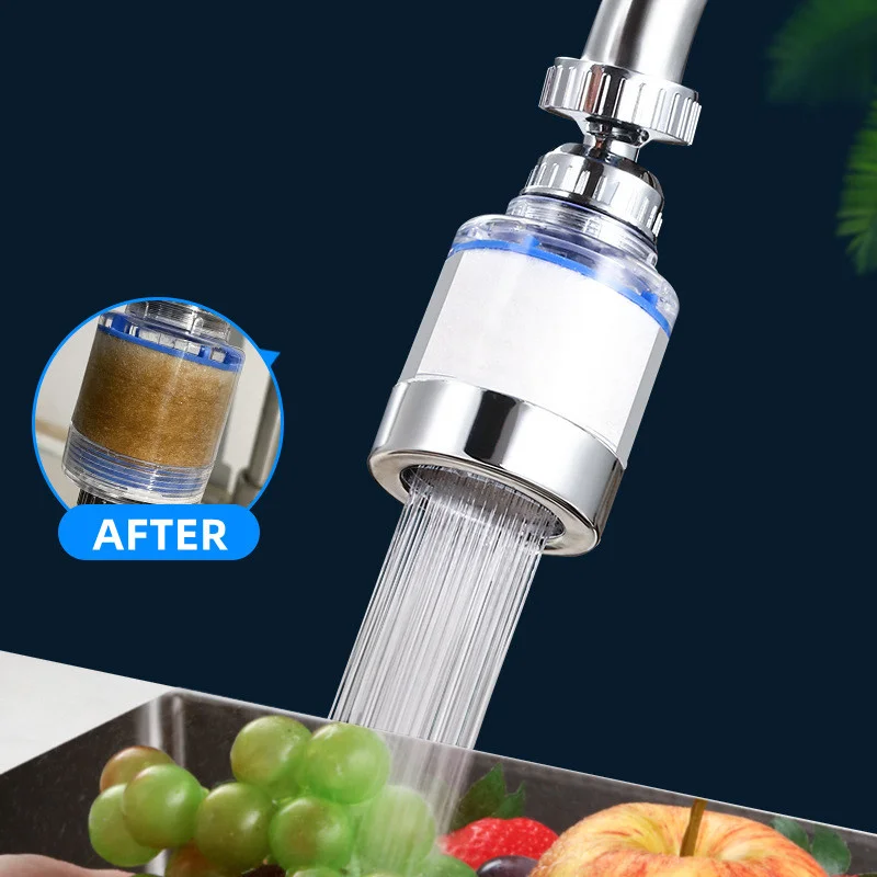 Water Purifier Faucet Tap for Shower Water Kitchen Faucet Purifier Accessories Activated Carbon Double Filter Rotation Faucet