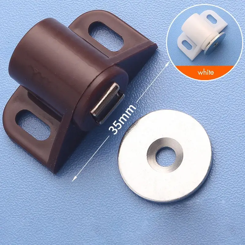 ABS Round Magnetic Door Catches Latch Cabinet & Furniture Shutter Magnetic Catch Closer for Cupboards Drawers Closet magnetic cabinet catches door catches magnetic cabinet latches cabinet door latch