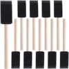10/12 PCS Foam Paint Brushes, Sponge Brushes for Varnishes, Reusable Sponge Brushes with Wood Handles for Painting, Staining 1