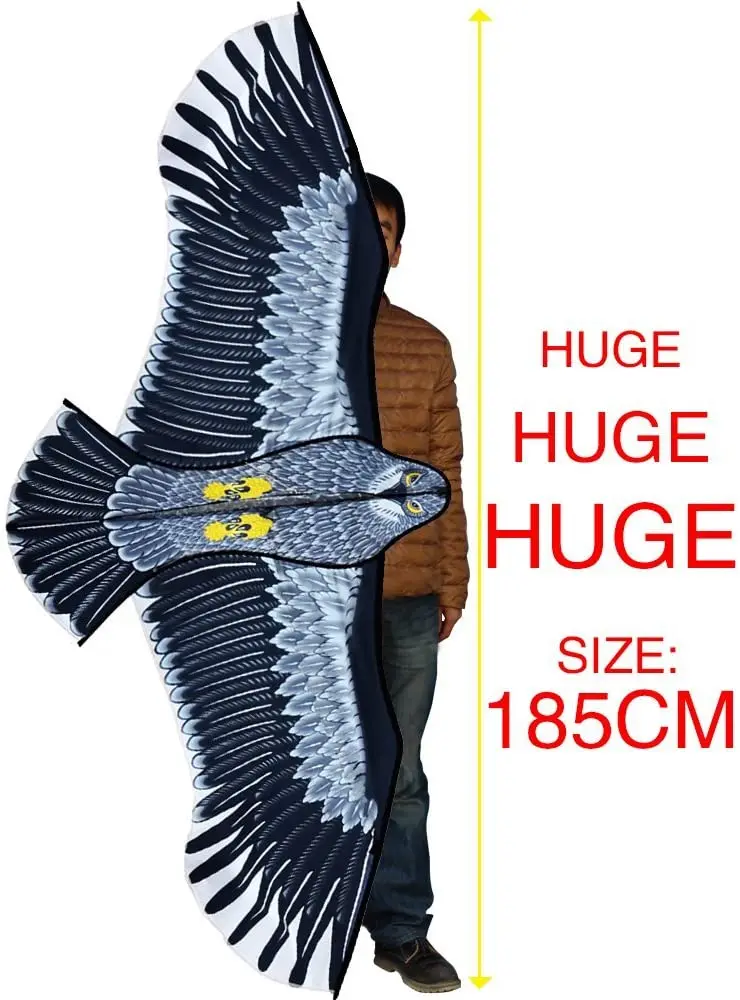 New  Outdoor Fun Sports Huge 185cm Eagle Kite With Handle Line Novelty Toy Kites For Adult /Kids Large Good Flying 5