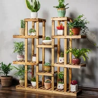 Wooden Plant Shelf Flower