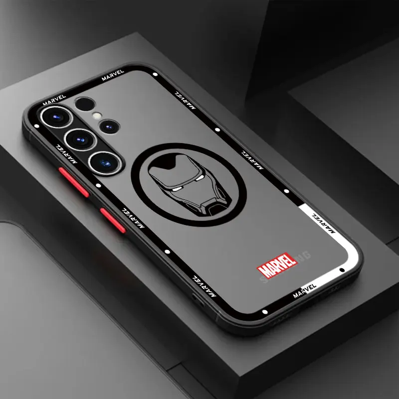 thumbnail image 1 of Marvel Hero Logo Case for Samsung Galaxy S9 S23 FE S10 Plus S23 Ultra S22 S21 S20 FE S24 Plus S21 Note 20 TPU Armor Cover, 1 of 5