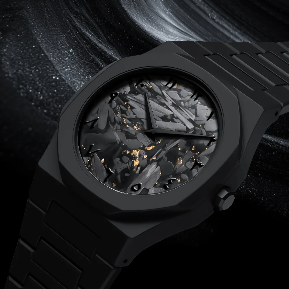 Men's Arabic numerals silicone quartz watch for men