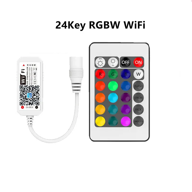 Controlador LED RGB RGBW WiFi, Controle Smartphone,