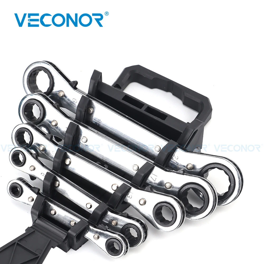 Chiave A Cricchetto Doppia Testa Reversibile – 72 Denti, Attacco 1/4" E Presa Esagonale 6,35 Mm, In Acciaio CrV