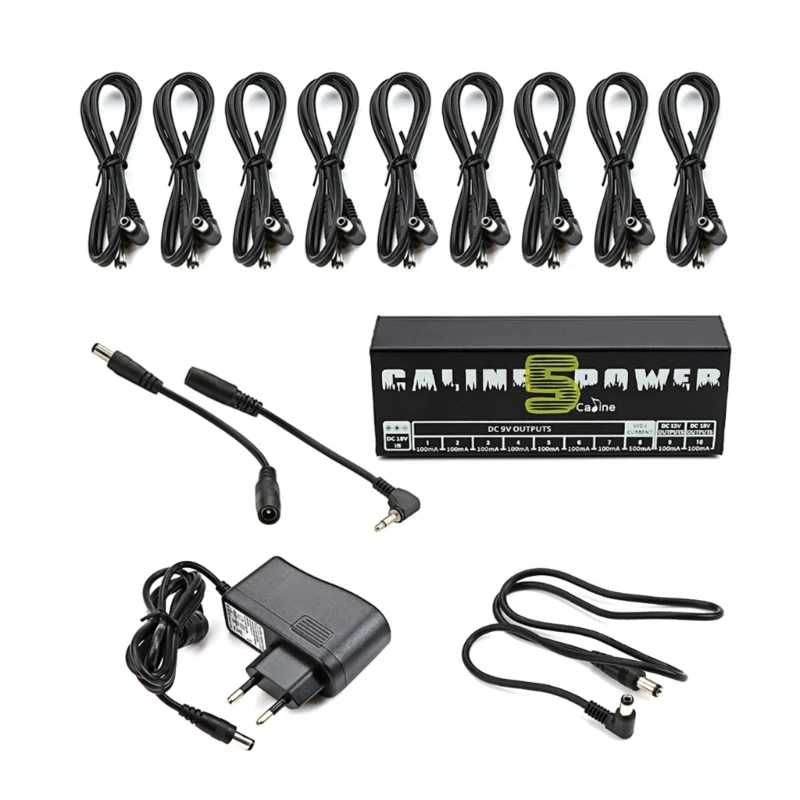 

10 Outputs Guitar Pedal Power Supply for Charging Speaker, Musical Instruments R66E