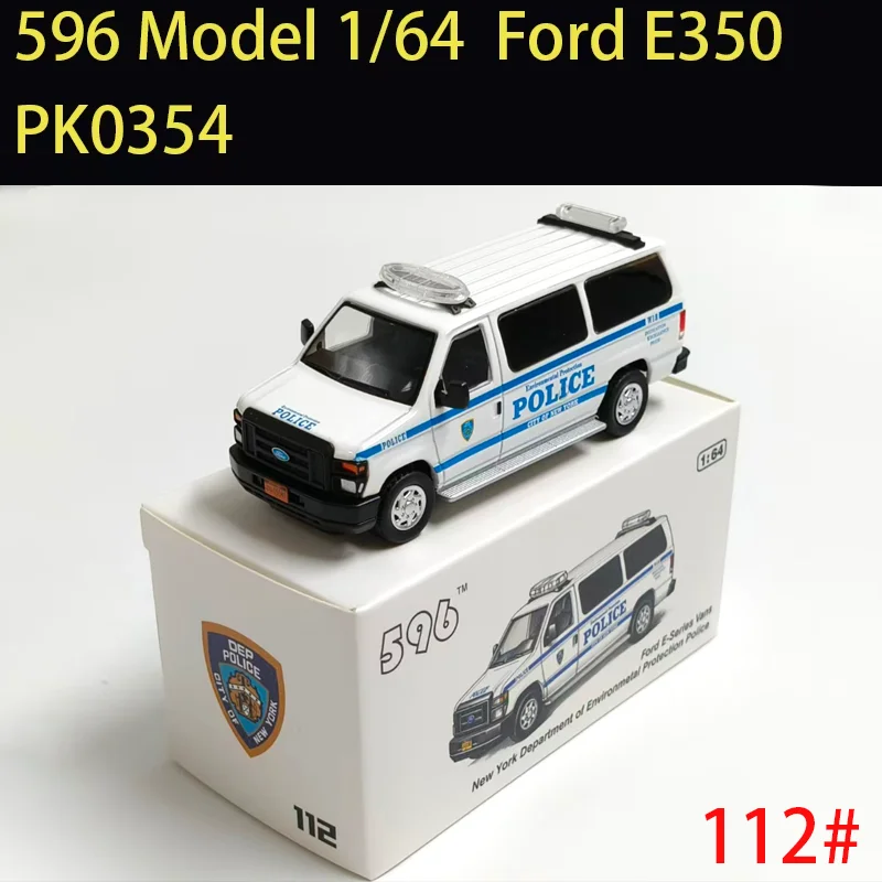 596 Model 1/64 scale e350/Crown Victoria CV Police Painted Alloy