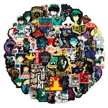 

10/30/50/100Pcs My Hero Academia Stickers Cool Stuff Anime Sticker Laptop Waterproof Cartoon Graffiti Decals Kids Classic Toys