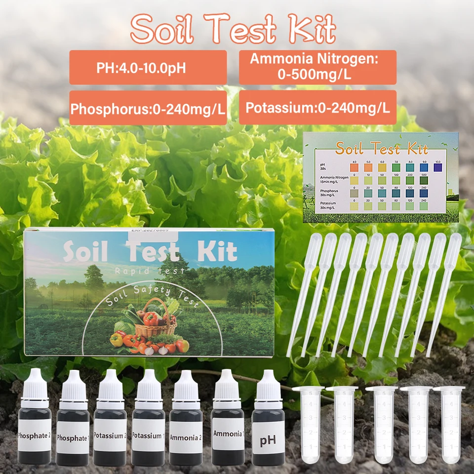 Leaping Lynx Complete Soil Test Kit for pH, Nitrogen, Phosphorus, and Potassium