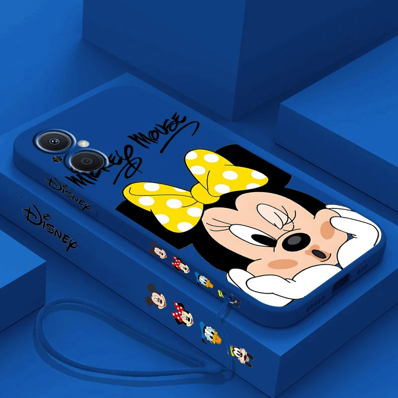 thumbnail image 1 of Disney-funda de Mickey Mouse para OPPO Find X5 X3 X2 Lite Pro Neo A5 A53 A94 4G 5G Liquid Left Rope Soft Cover, 1 of 5