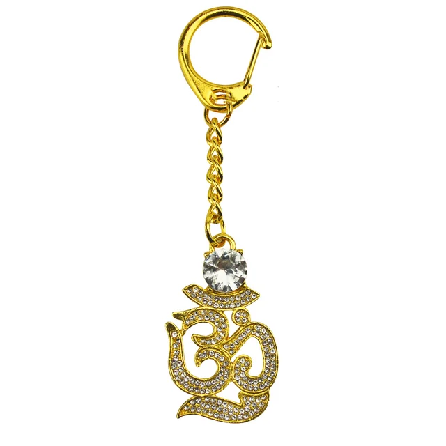 Feng Shui Dísz Gyémánt Om Amulet Kulcstartó