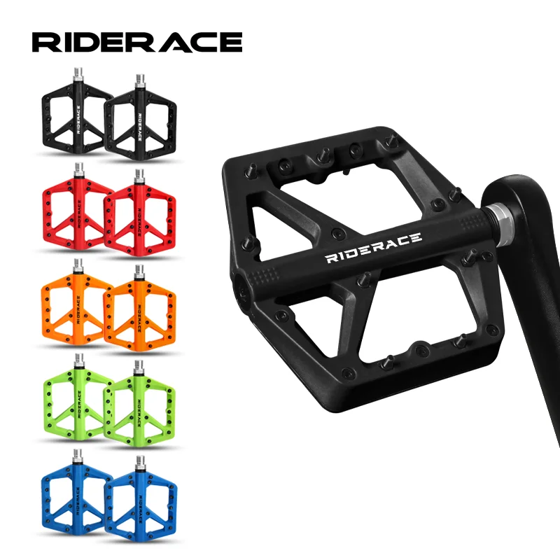 Pédales 9/16 Pouces Pédales De Vélo Plates En Nylon - 9/16" Pour VTT, BMX Et Vélo De Route Pédale Vtt