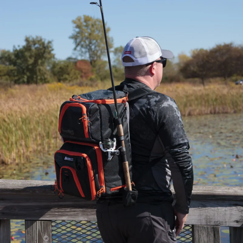 Ozark Trail Elite Fishing Tackle Backpack with Bait Cooler, Black -  AliExpress