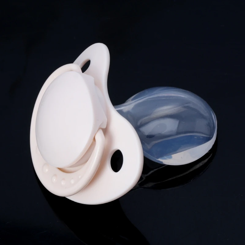 Adult Sized Pacifier For Adult Babies Calming Large Handle Pink Blue silicone pacifier