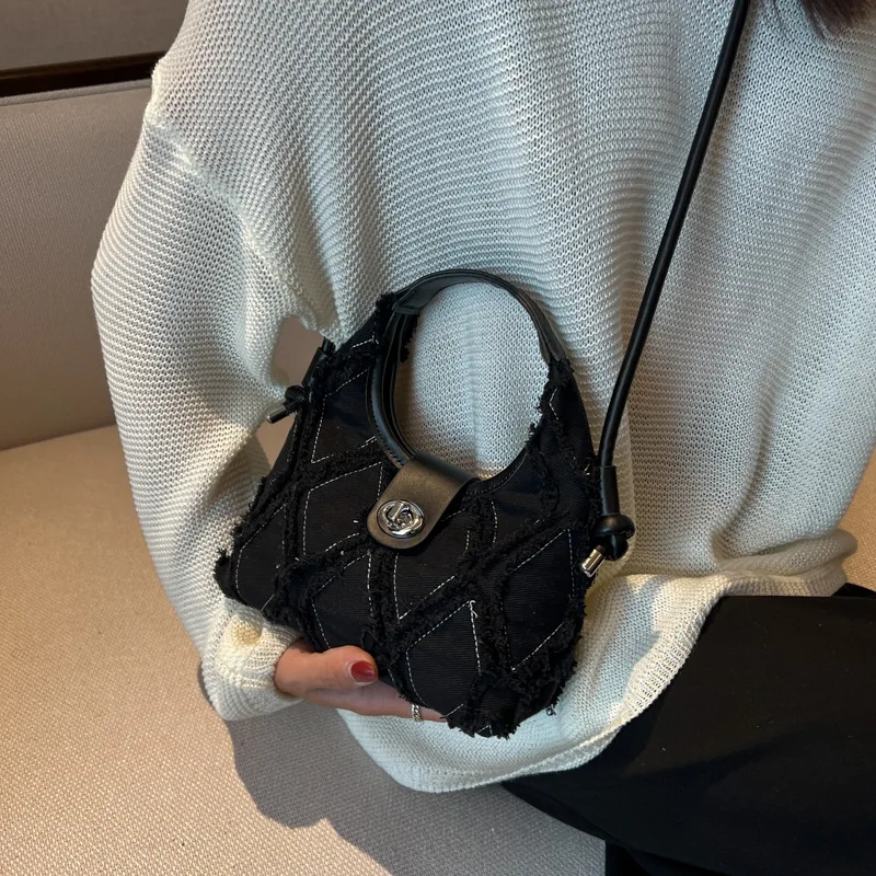 Canvas Shoulder Bags For Women Crossbody Messenger Bag High Quality Denim Tote Satchel Bags Luxury Handbags Designer