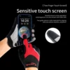 Reflection Cycling Gloves Touch Screen Anti-slip Shockproof Pad MTB Bike Gloves Sport Fitness Running Bicycle Gloves 2