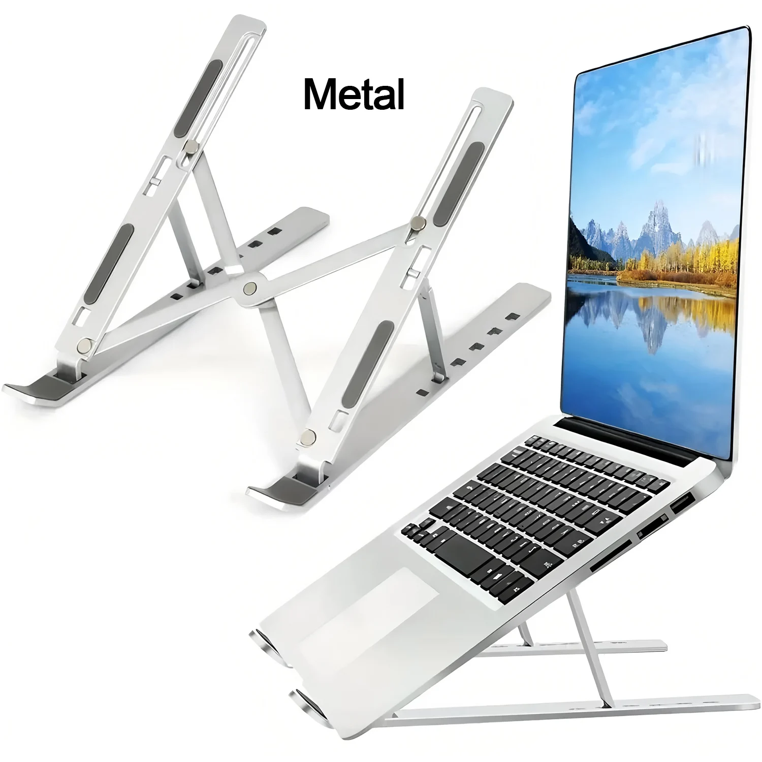 조정 가능한 노트북 스탠드 휴대용 범용 접이식 태블릿 컴퓨터 지원 홀더 Macbook Air iPad 태블릿 기본 액세서리