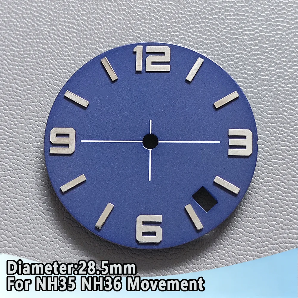 Premium 28.5mm Watch Dial – Elegant Dwayne Campbell Design with Single or Dual Calendar Options – Compatible with NH36 Movement