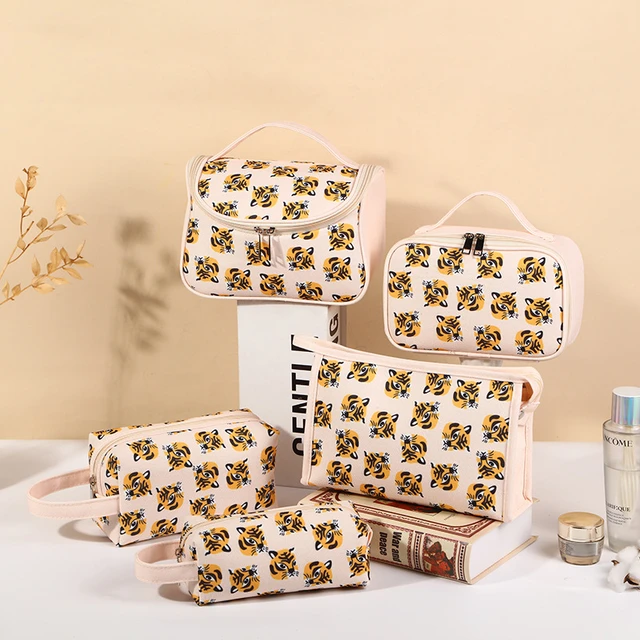 Makeup Bag Cosmetic Bag for Women Cosmetic Travel Makeup Bag Large Travel Toiletry  Bag for Girls Make Up Bag Brush Bags Reusable Toiletry Bag Christmas Gift 