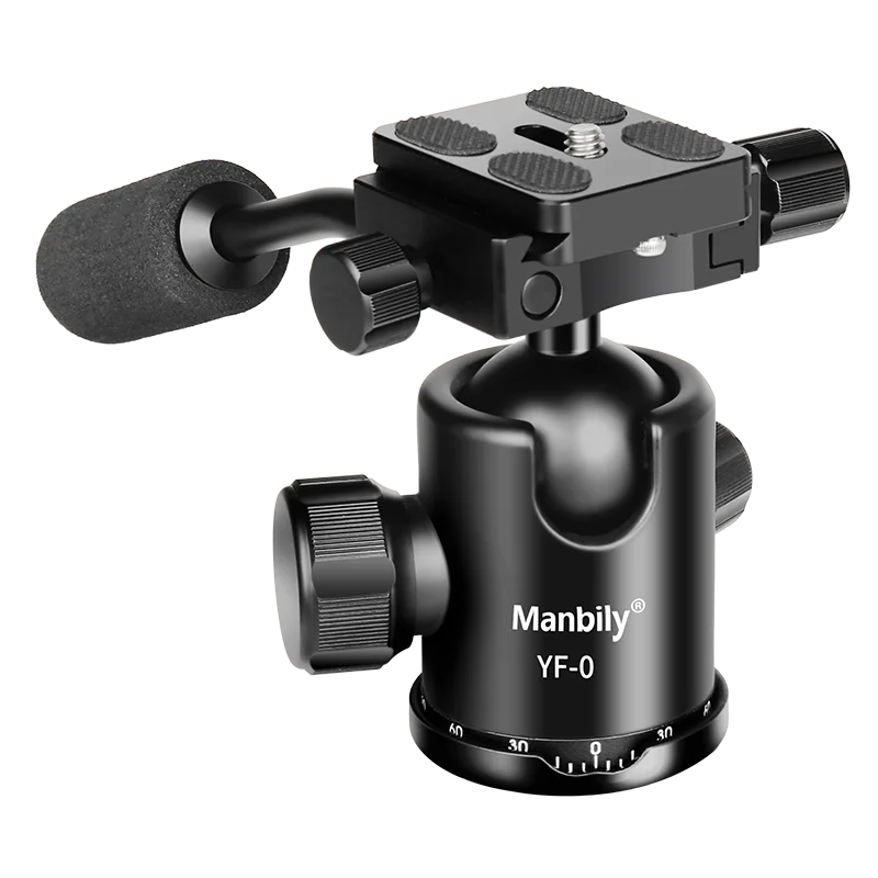 Manbily YF-0 36mm Fluid Hydraulic Tripod Ball Head Panoramic Ballhead Aluminum Handle Mount For Camera DSLR Max. Load 5KG tripod ball head camera fluid head camera panoramic head