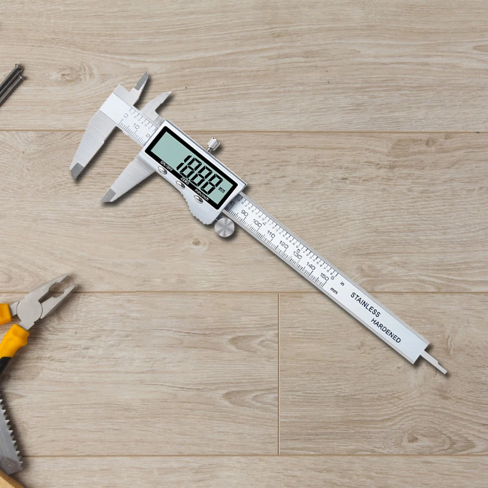 150mmDepthMeasuringToolStainlessSteelElectronicGaugeRulerMetal