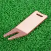 Aluminum Bent Golf Divot Repair Tool Fork Prongs For Putting Green Pitch Lawn Maintenance/Groove Clean/Mark Ball Training Aids 6