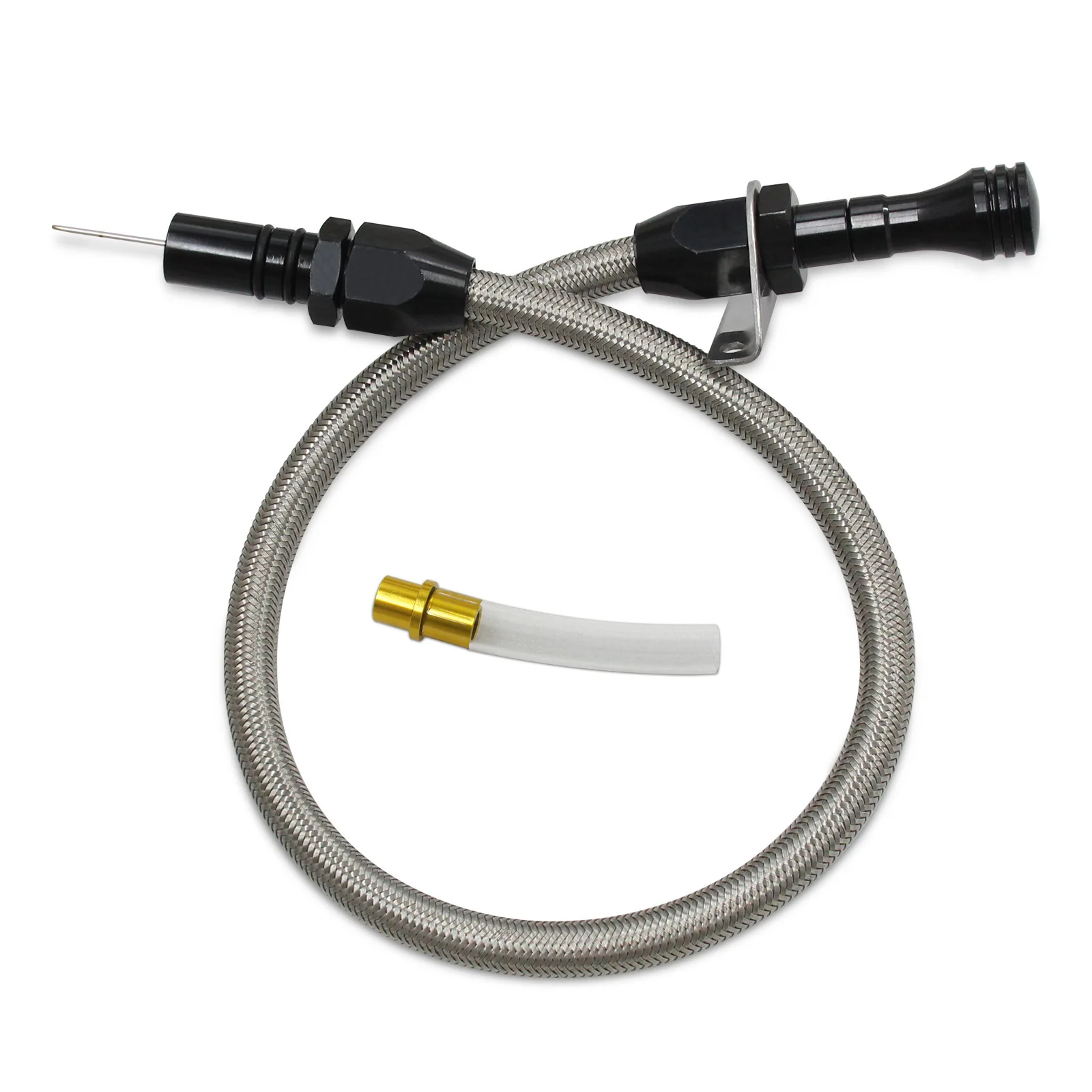 PQY Stainless Braided Transmission Cooler Lines Kit – For GM 4L60E, 4L80E, 4R70W – -6AN, PTFE - View #3