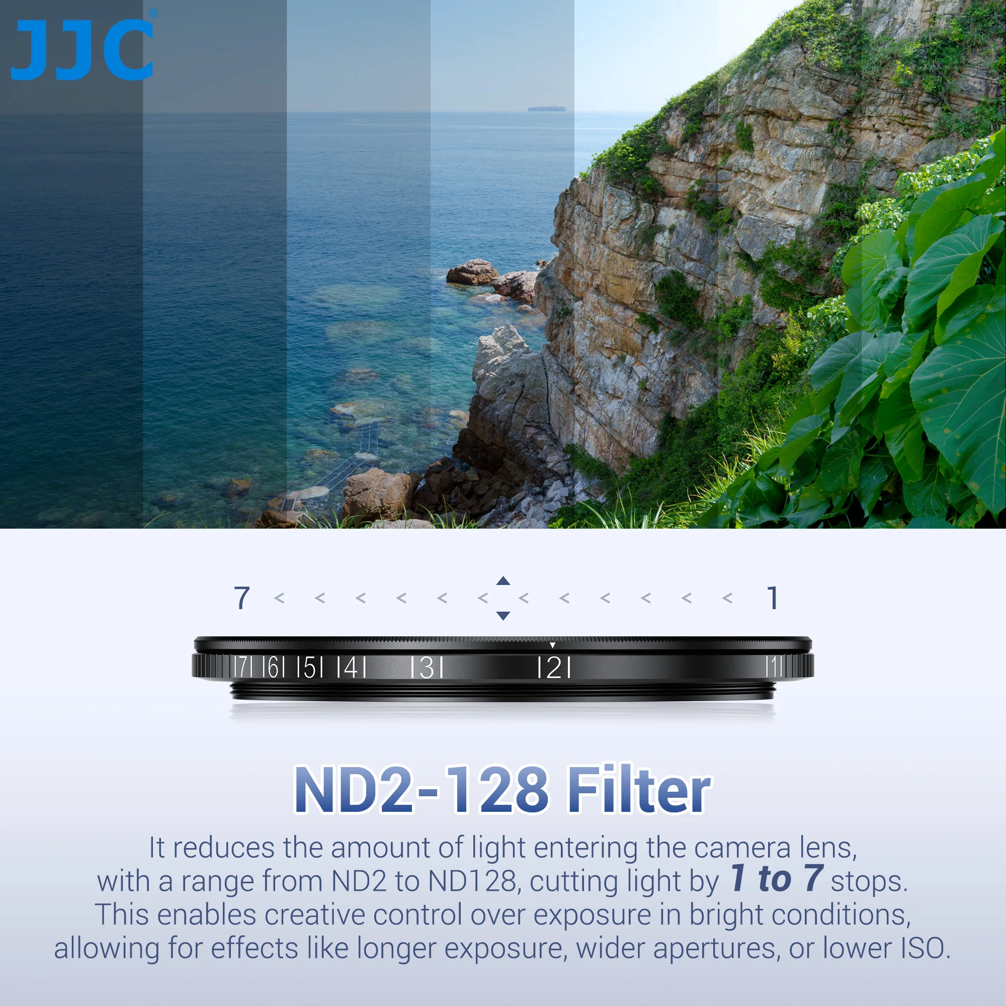 JJC Magnetfilter Adapter für Handy 67mm mit Wechselfilter ND2-128 (7
