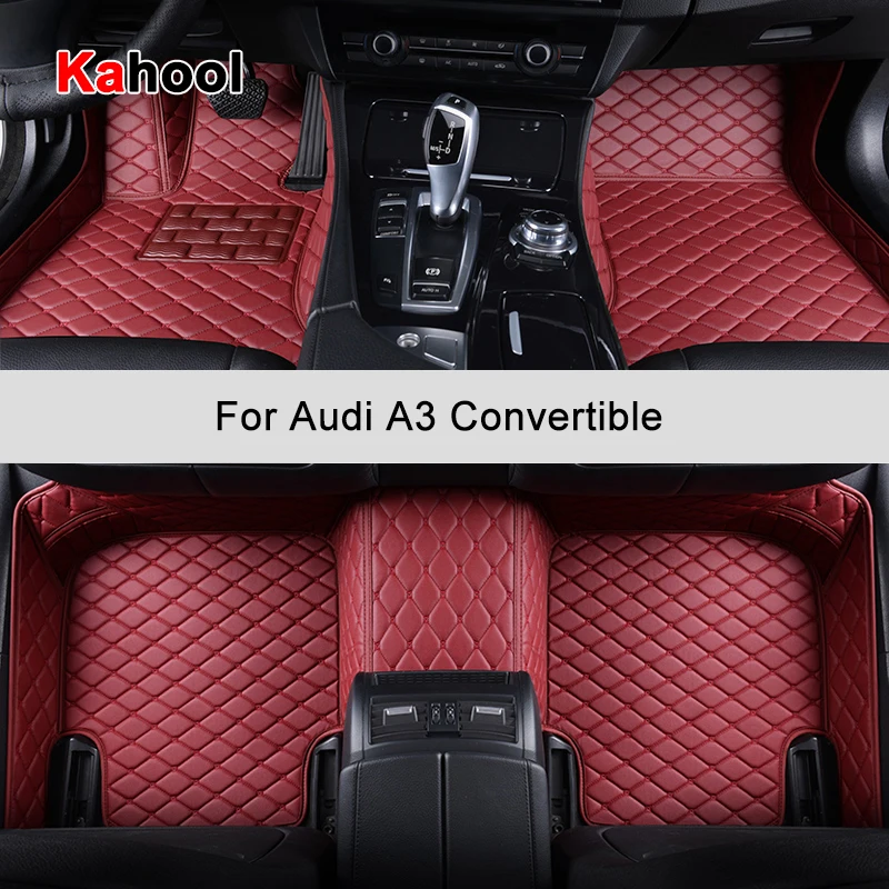 

KAHOOL пользовательские автомобильные коврики для Audi A3 трансформируемые автомобильные аксессуары ковер для ног
