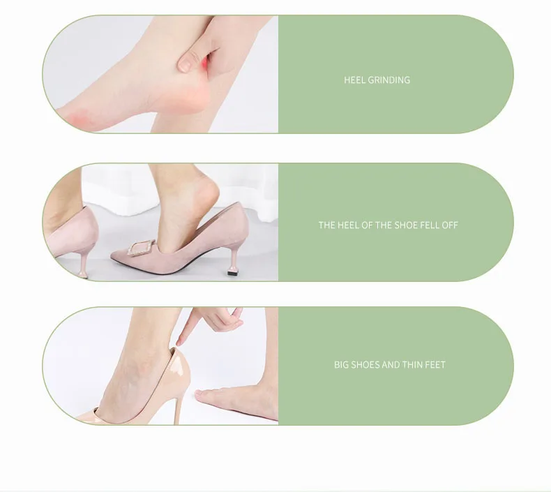 High Heels Heel Stickers Sandals Heel Protector for Women Men Anti Slip Heel Cushions Non-Slip Shoe Backs Inserts Pads Foot Care