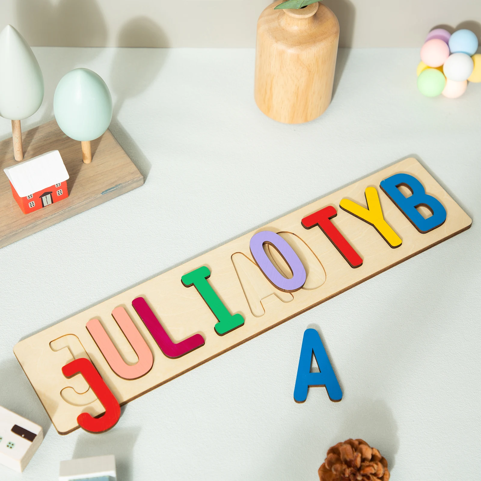 Bright Colors Personalized Name Puzzle 3 | Bright Colors Personalized Name Puzzle 5